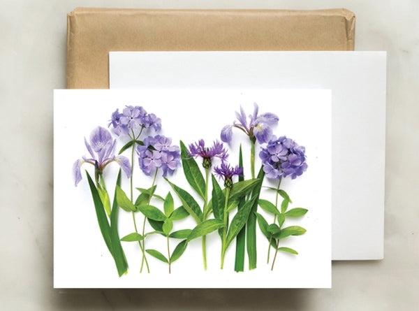 Note Card - Blue Wildflowers