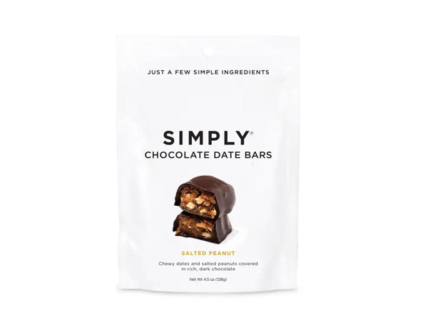 Simply Salted Peanut Chocolate Date Bars