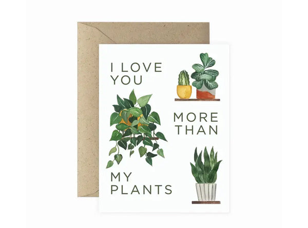 Note Card - I Love You Plants