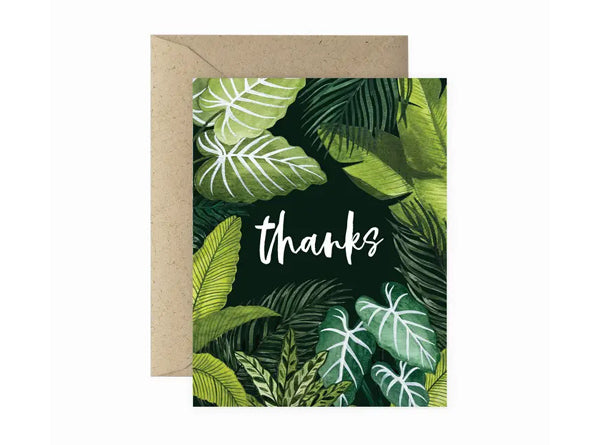 Note Card - Thanks Foliage