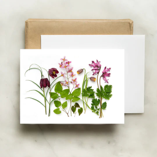 Note Card - Spring Wildflowers & Fritillaria